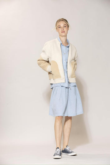 Blue Sportswear Anemone Linen Skirt Heaven-Melange