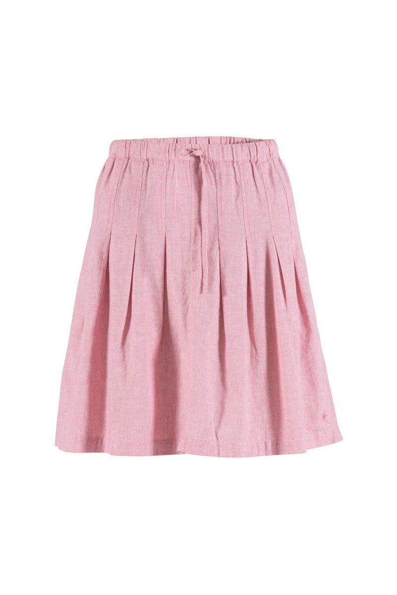 Blue Sportswear Anemone Linen Skirt Soft Pink Melange