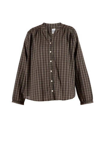 Blue Sportswear Dalene Voile Shirt Coffee Check