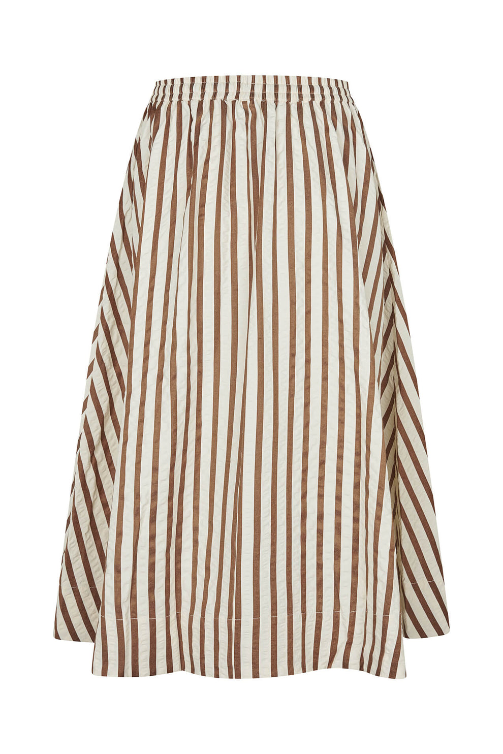 Lollys Laundry W Bristolll Midi Skirt Dark Mokka