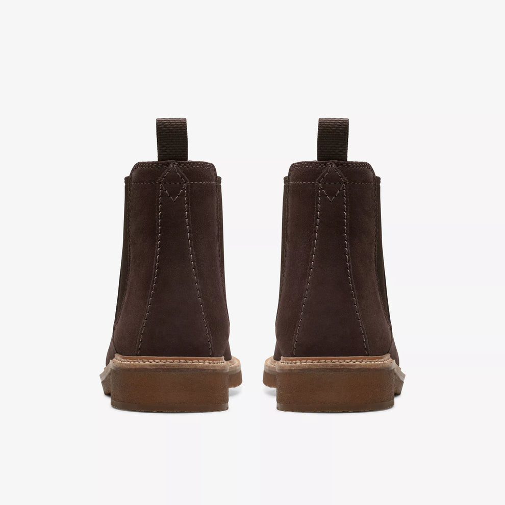 Clarks M Clarkdale Easy G Dark Brown Suede