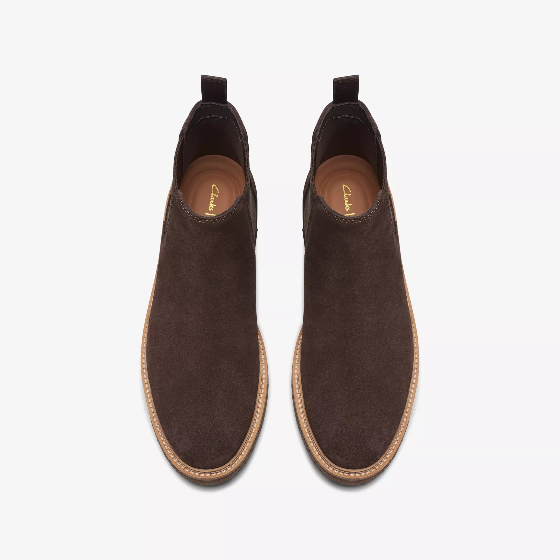 Clarks M Clarkdale Easy G Dark Brown Suede