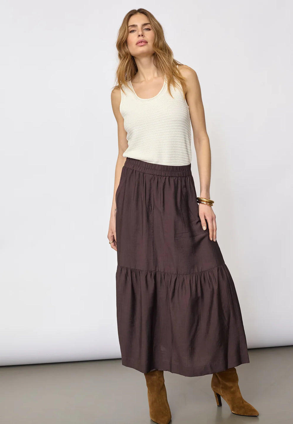 Co´Couture Heracc Gypsy Skirt Dark Brown