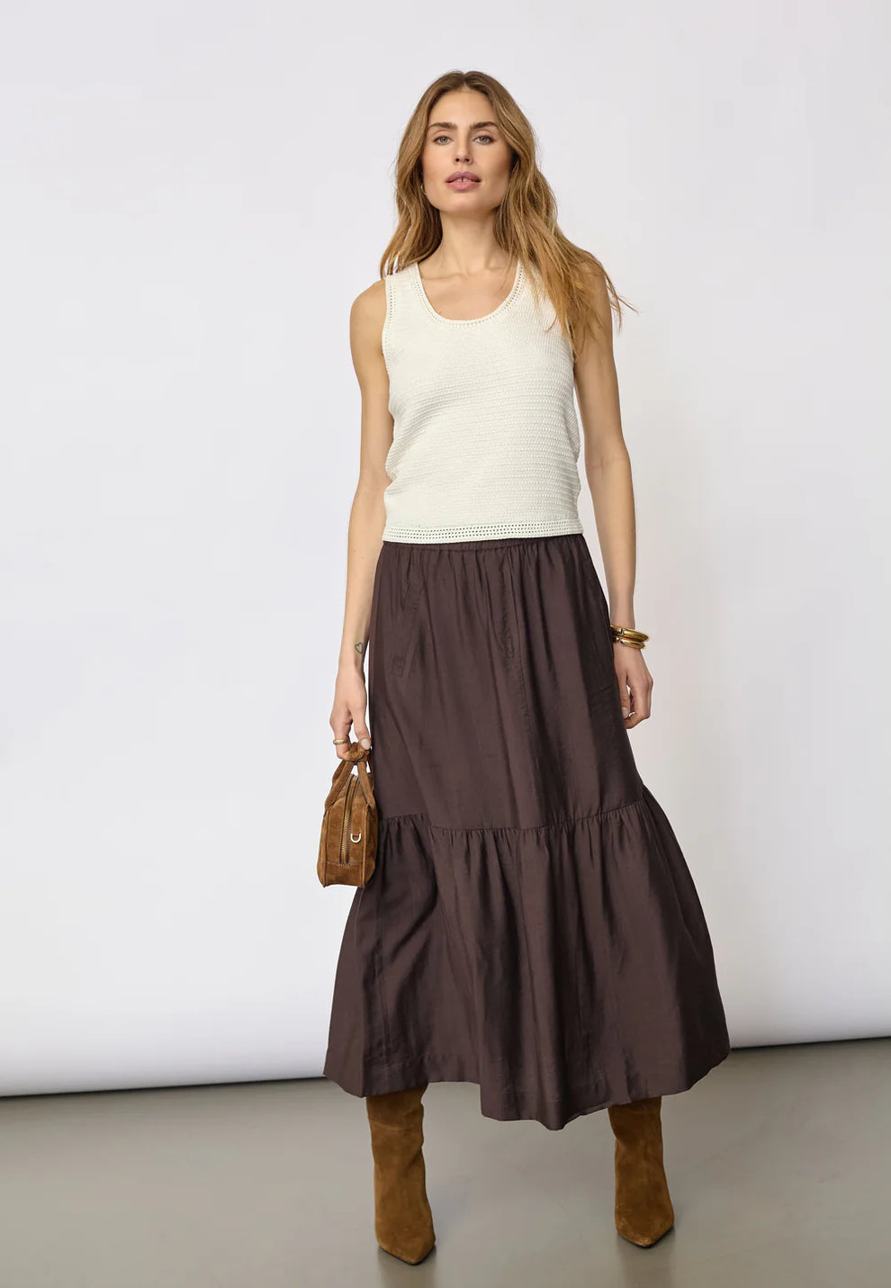 Co´Couture Luecc Knit Top Off White