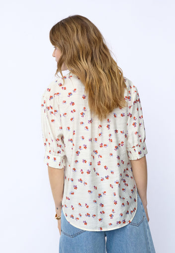 Co´Couture Mariscc Ss Shirt Off White