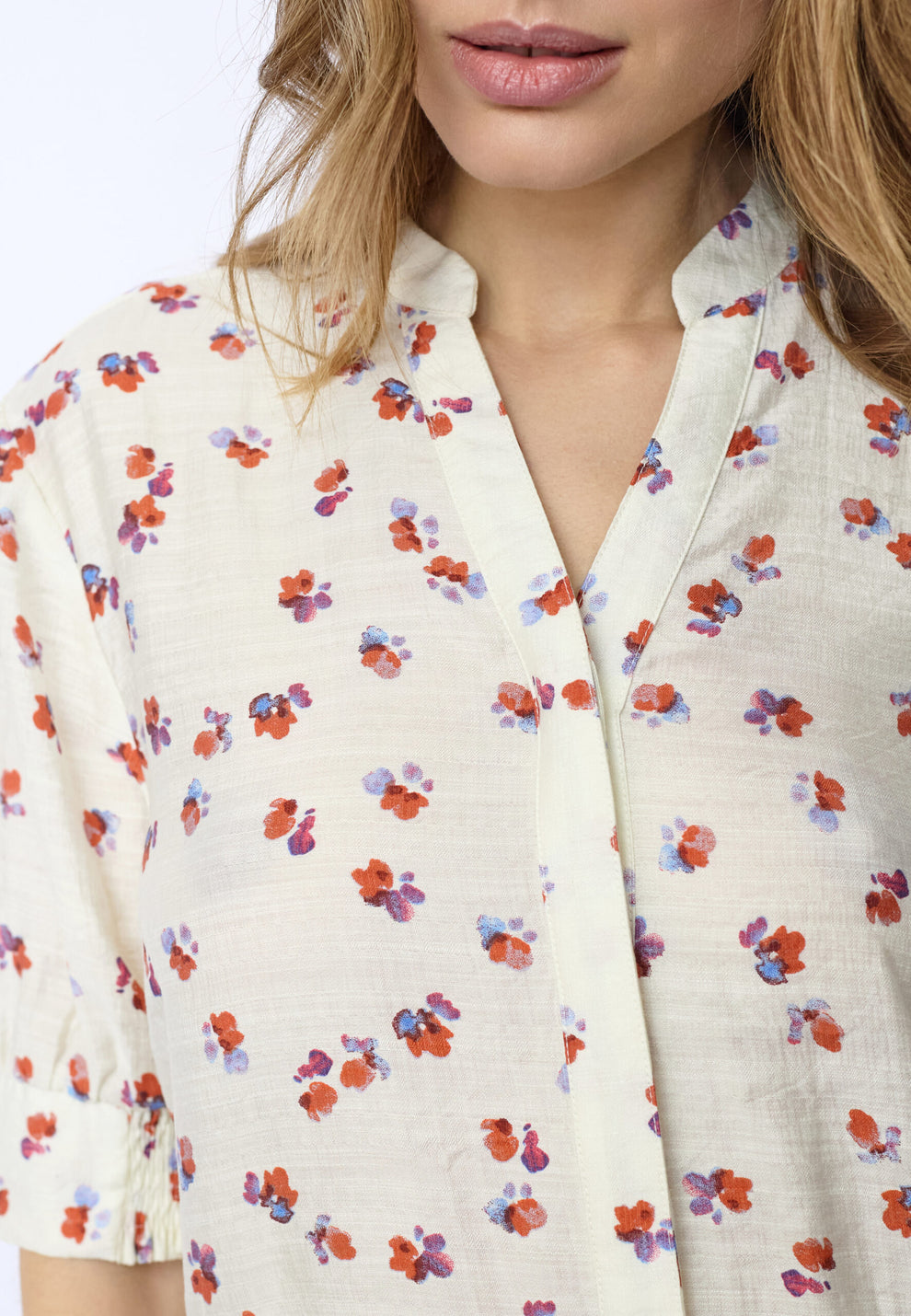 Co´Couture Mariscc Ss Shirt Off White