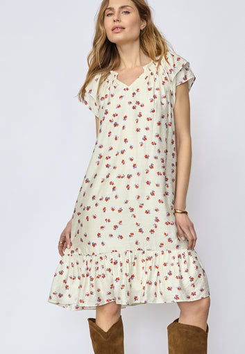Co´Couture Mariscc Sunrise Crop Dress Off White
