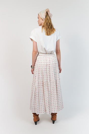 Lollys Laundry W Sunsetll Maxi Nederdel Creme