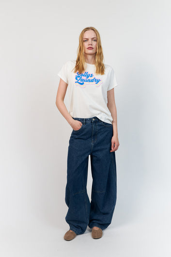 Lollys Laundry W Romall Cloud T-Shirt White