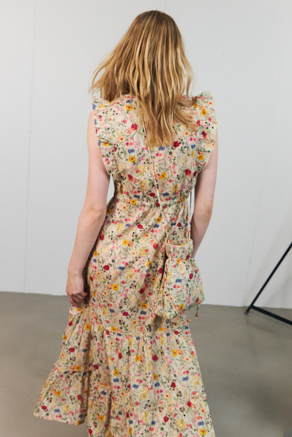 Lollys Laundry W Samoll Midi Kjole Flower Print