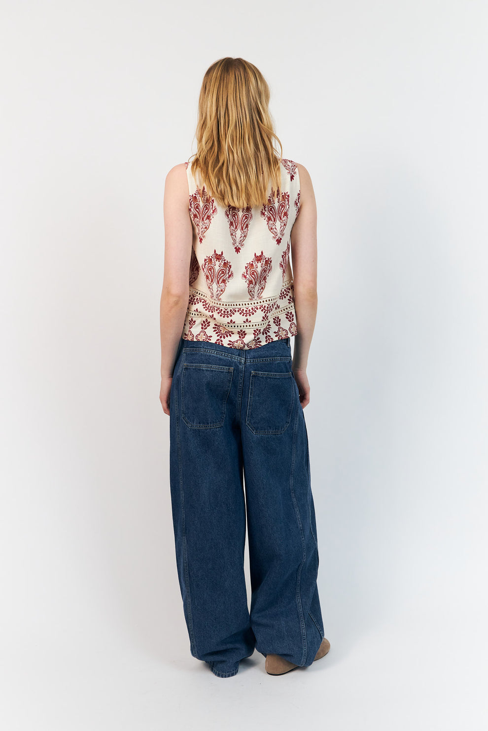 Lollys Laundry W Piall Top Creme