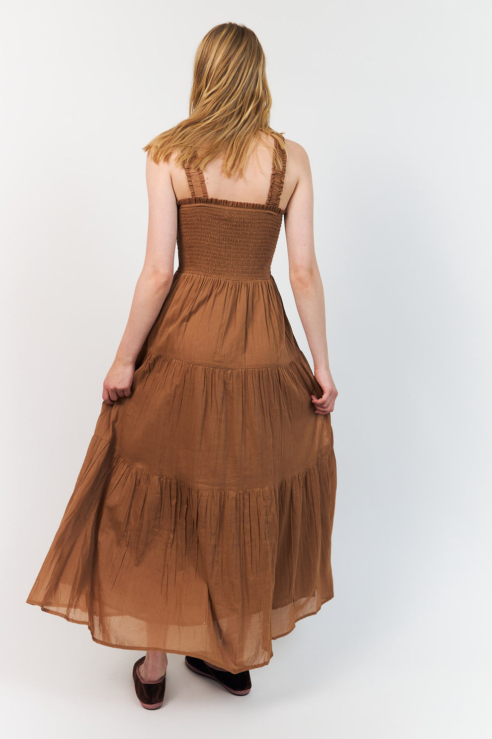 Lollys Laundry W Nudall Maxi Kjole Camel