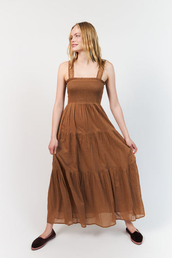 Lollys Laundry W Nudall Maxi Kjole Camel