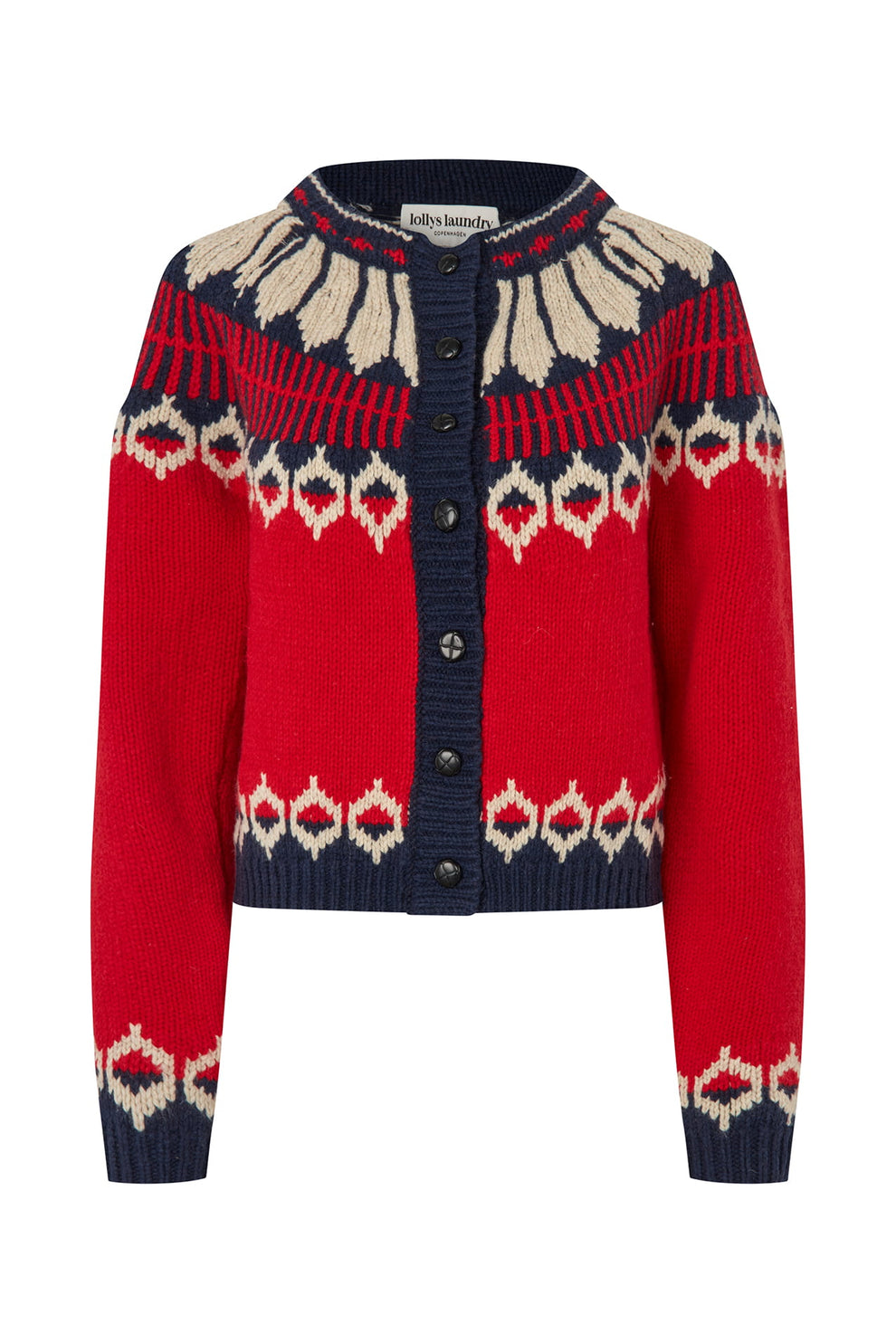 Lollys Laundry W Clarell Knit Cardigan Red
