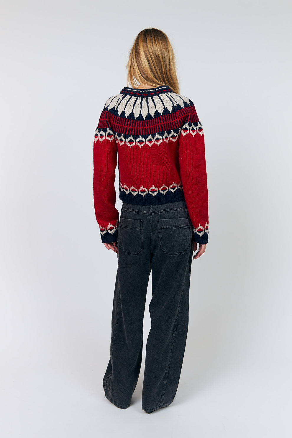 Lollys Laundry W Clarell Knit Cardigan Red