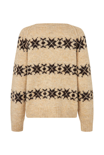 Lollys Laundry W Lattiell Knit Creme