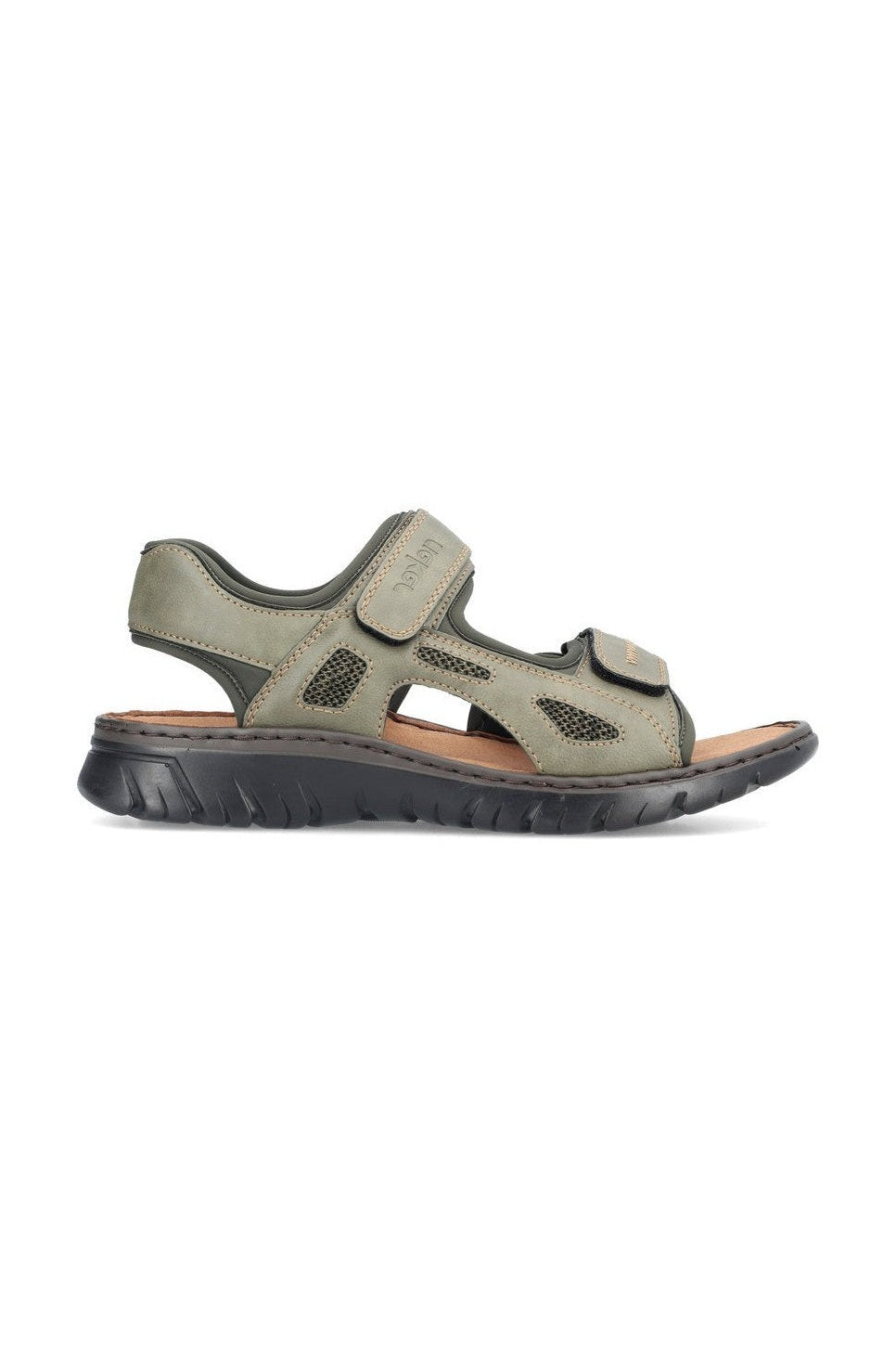 Rieker M Herresandal med Velcoluk Grøn