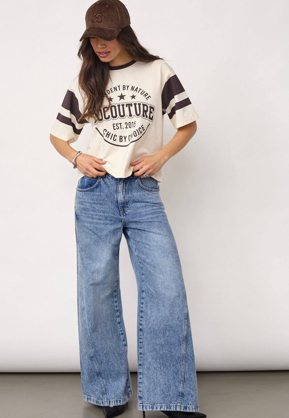 Co´Couture Confidentcc Box Tee Chocolate Plum