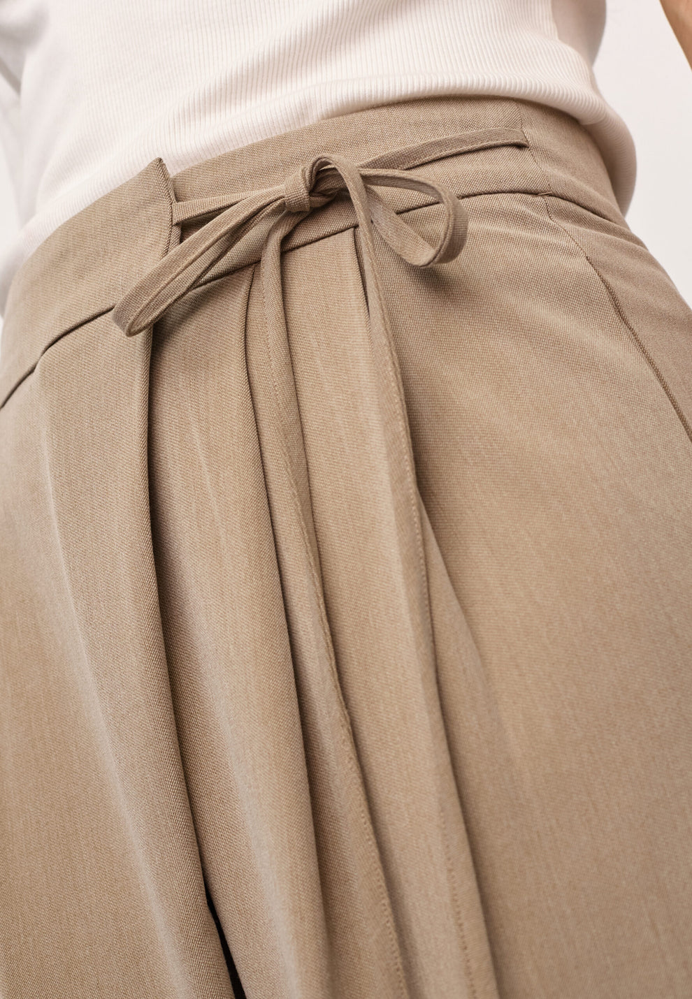 Co´Couture Eminacc Wrap Pant Sand