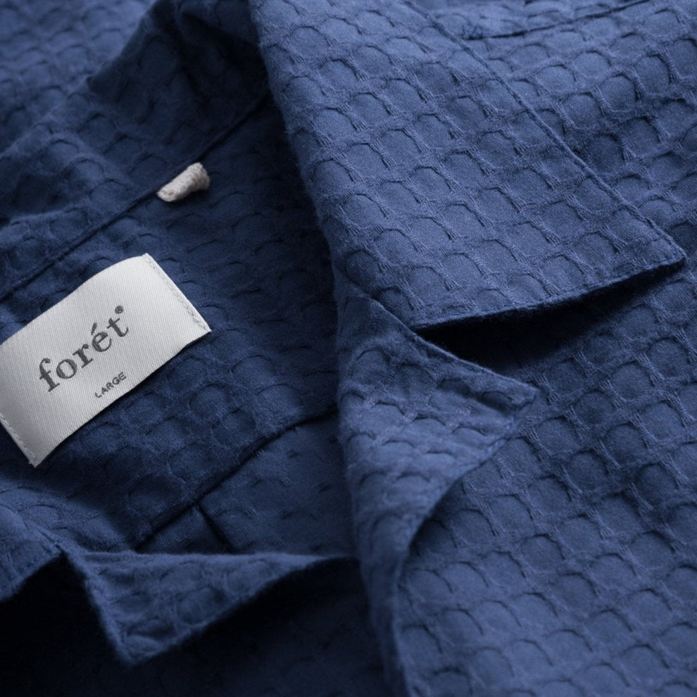 Forét M Loom Shirt Navy
