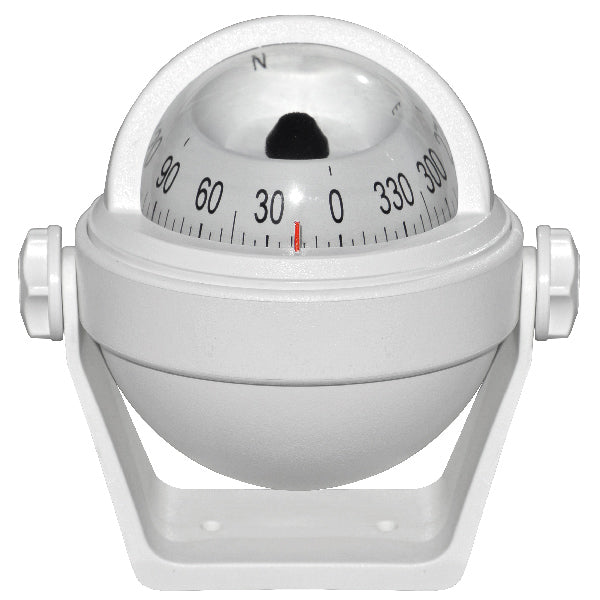 Riviera kompas m/bøjle Stella 2 ½", hvid