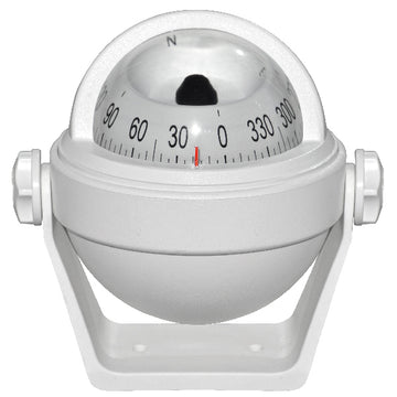 Riviera kompas m/bøjle Stella 2 ½", hvid