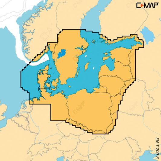 C-Map Reveal X, Skagerak, Katttegat & Baltic Sea T-200-R