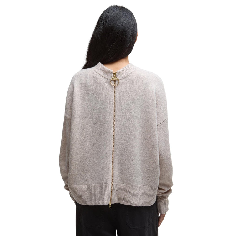 Barbour W Leonie Knitted Jumper Neutral