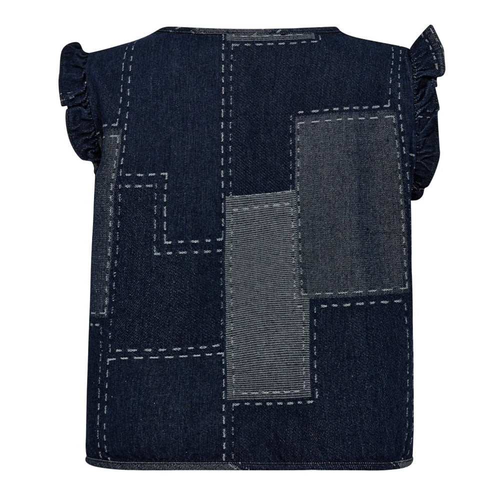 Co'couture W Stichy Denim Vest Denim Blue