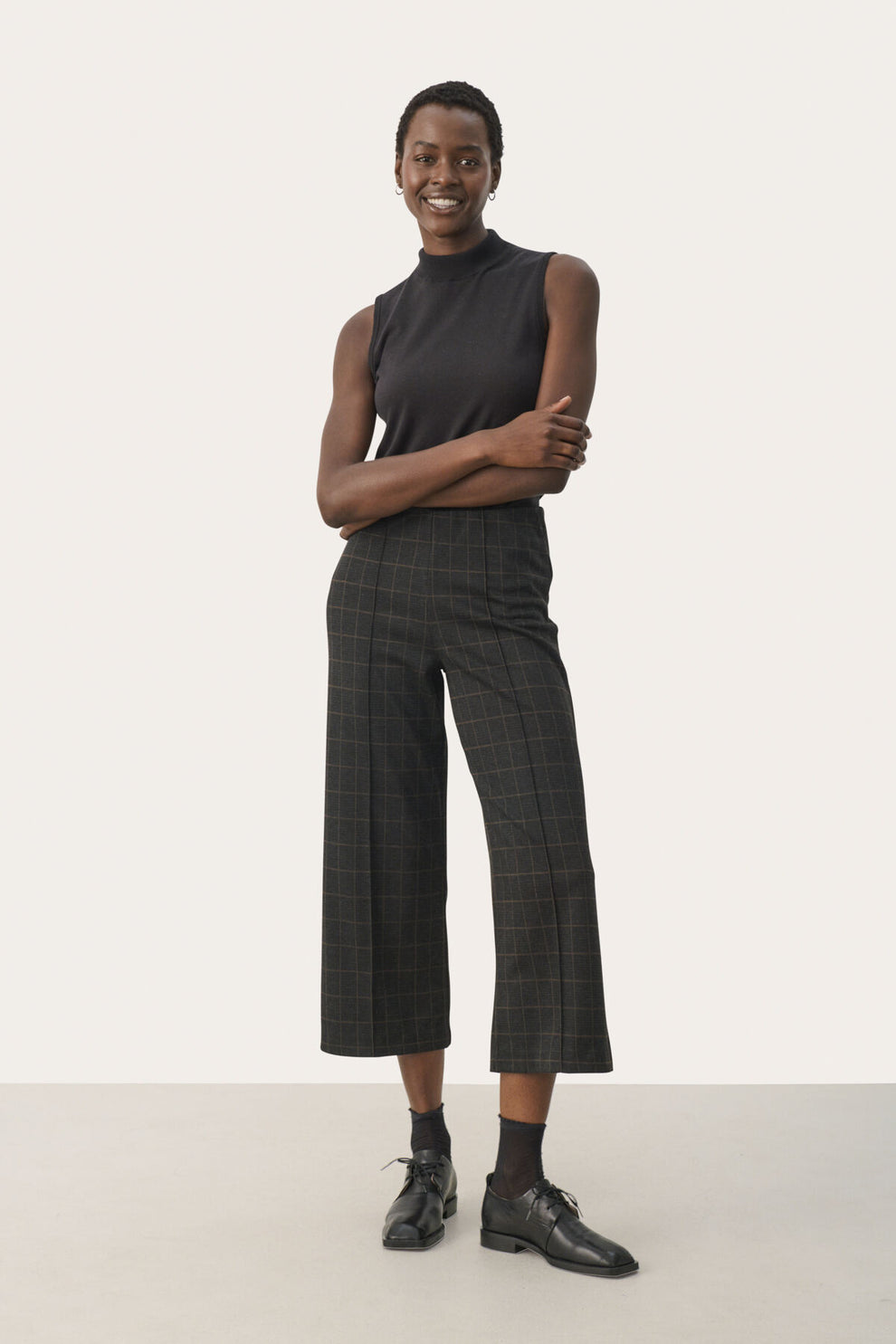 Part Two W IIisan Pants Grey Check