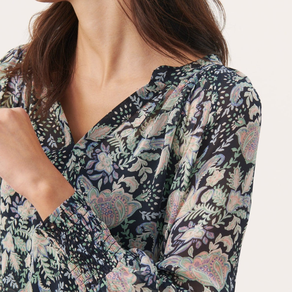Part Two W Ketta Blouse Dark Navy Multi