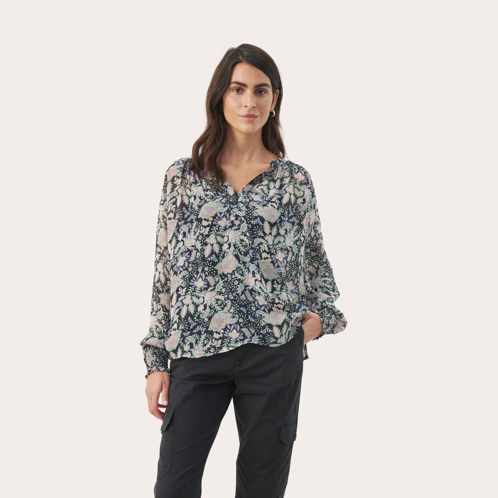 Part Two W Ketta Blouse Dark Navy Multi