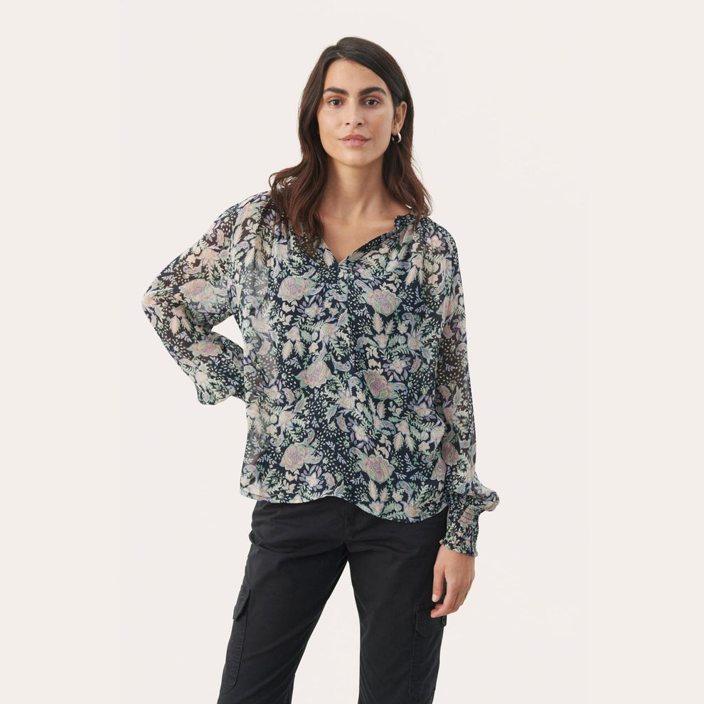 Part Two W Ketta Blouse Dark Navy Multi