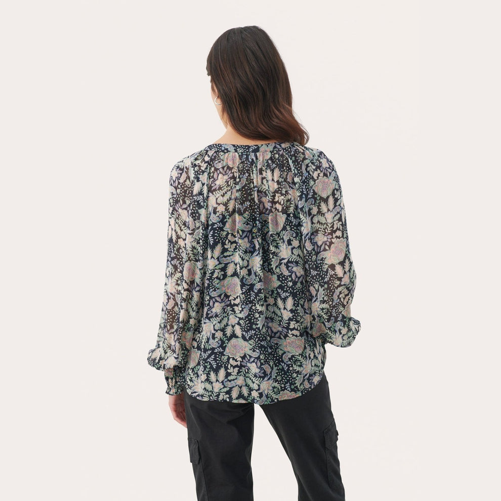 Part Two W Ketta Blouse Dark Navy Multi