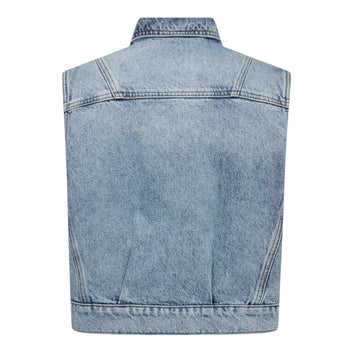 Co´Couture BowieCC Denim Vest Fade Denim