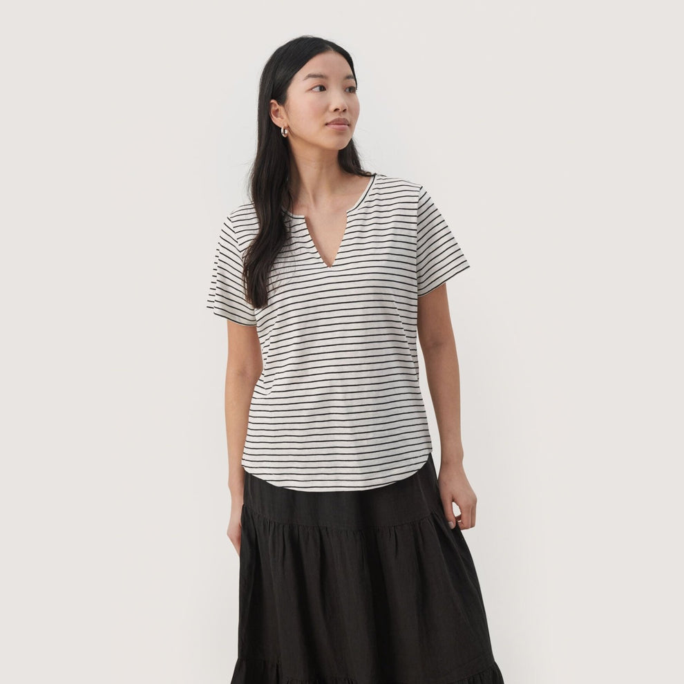 Part Two W Gesinas T-Shirt Black Stripe