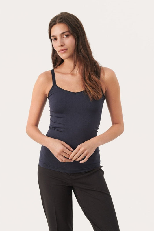 Part Two W Hydda Top Dark Navy