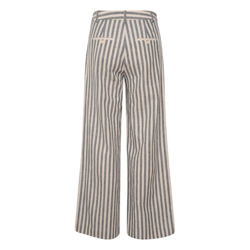Part Two W Ninnes Bukser Midnight Navy Stripe
