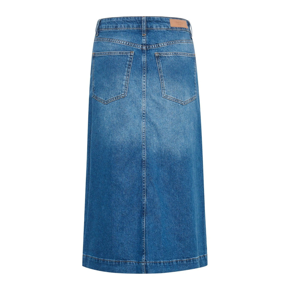 Part Two W Calia Knælang Nederdel Medium Blue Denim