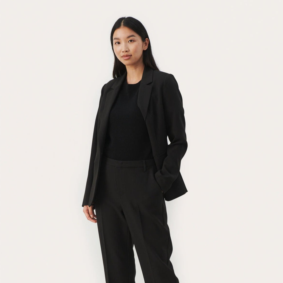 Part Two W Taylor Blazer Jakke Sort