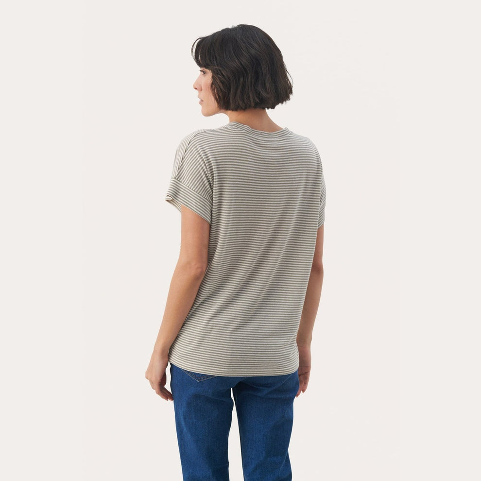 Part Two W EmeliePW T-Shirt Vetiver Stripe