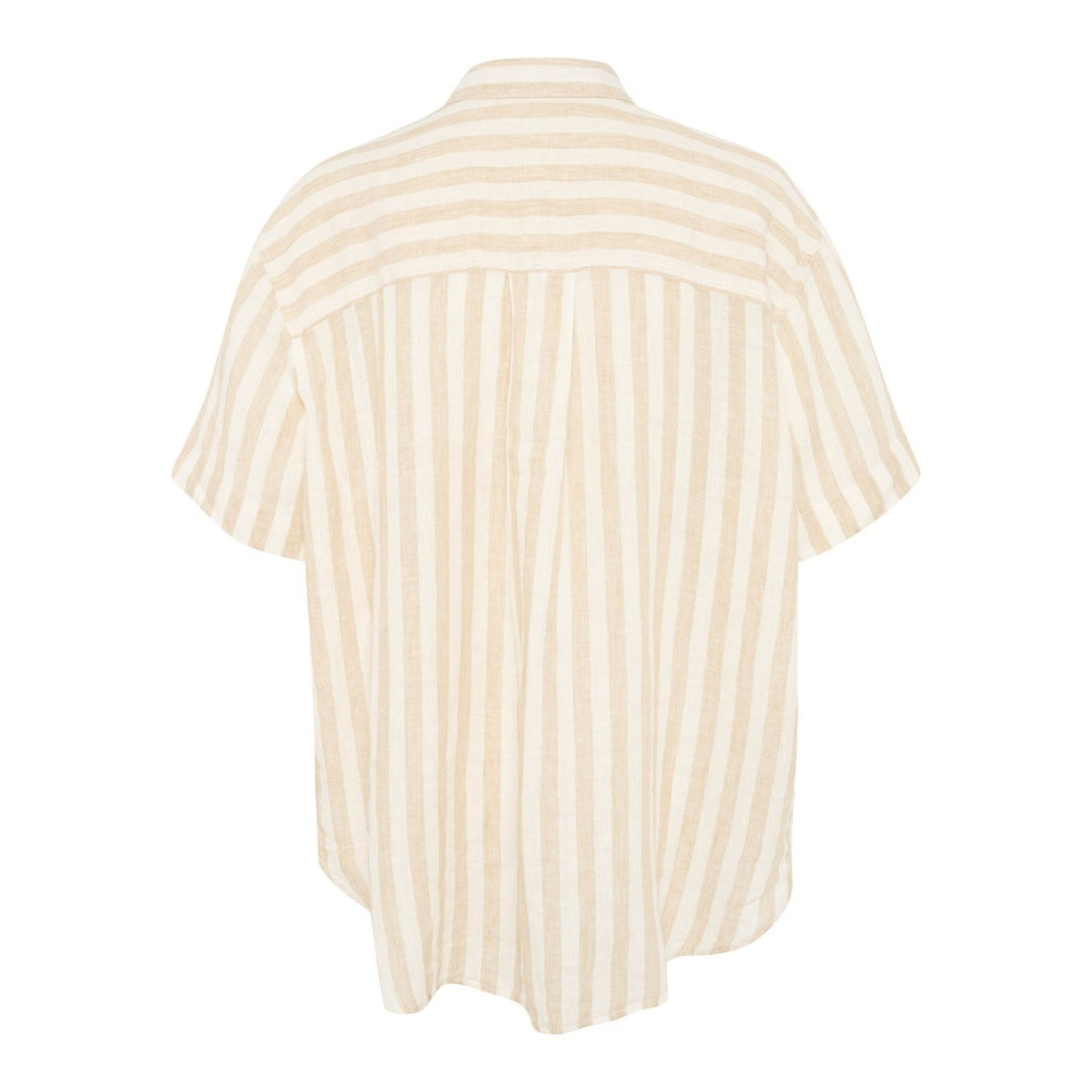 Part Two W Garine Shirt White Pepper Stripe