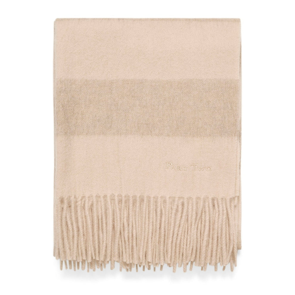 Part Two W Kitha Scarf Travertine Stripe