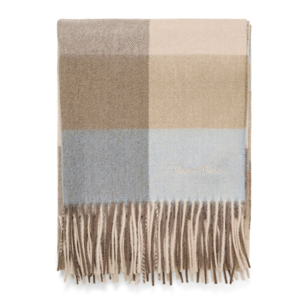 Part Two W Kitha Scarf Smokey Olive Check