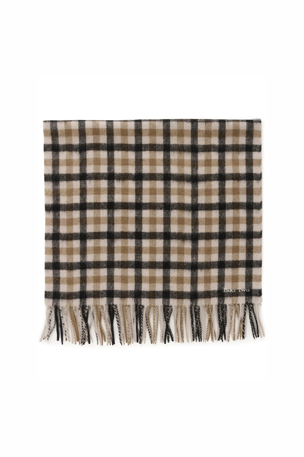 Part Two KithaPW SC Scarf Black Check