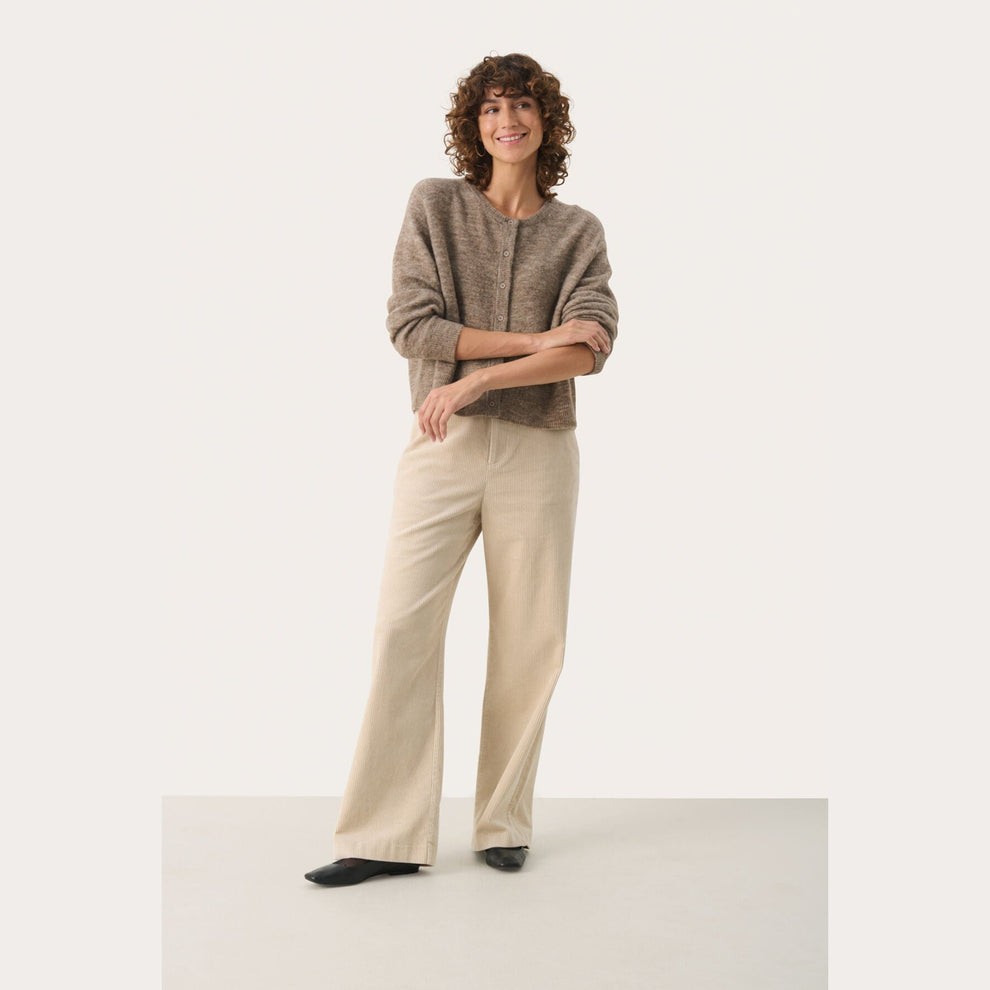 Part Two W LinikaPW Cardigan Mink Melange
