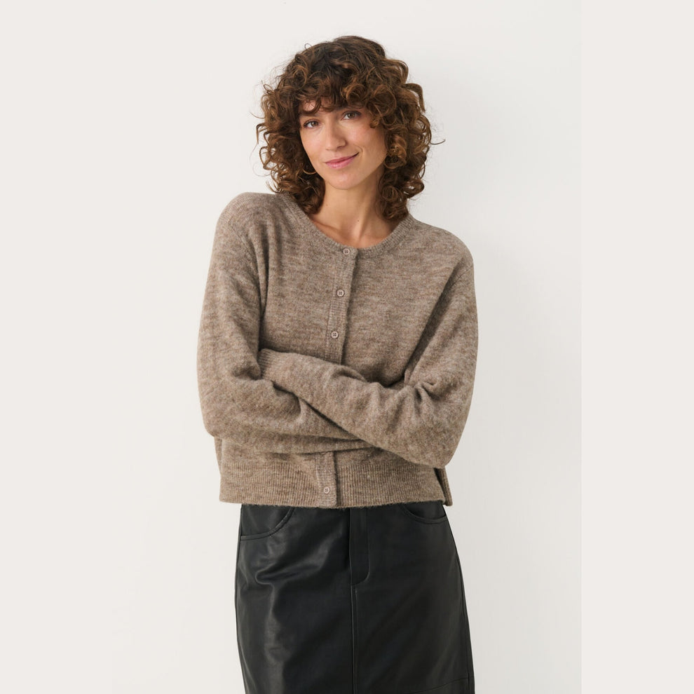 Part Two W LinikaPW Cardigan Mink Melange