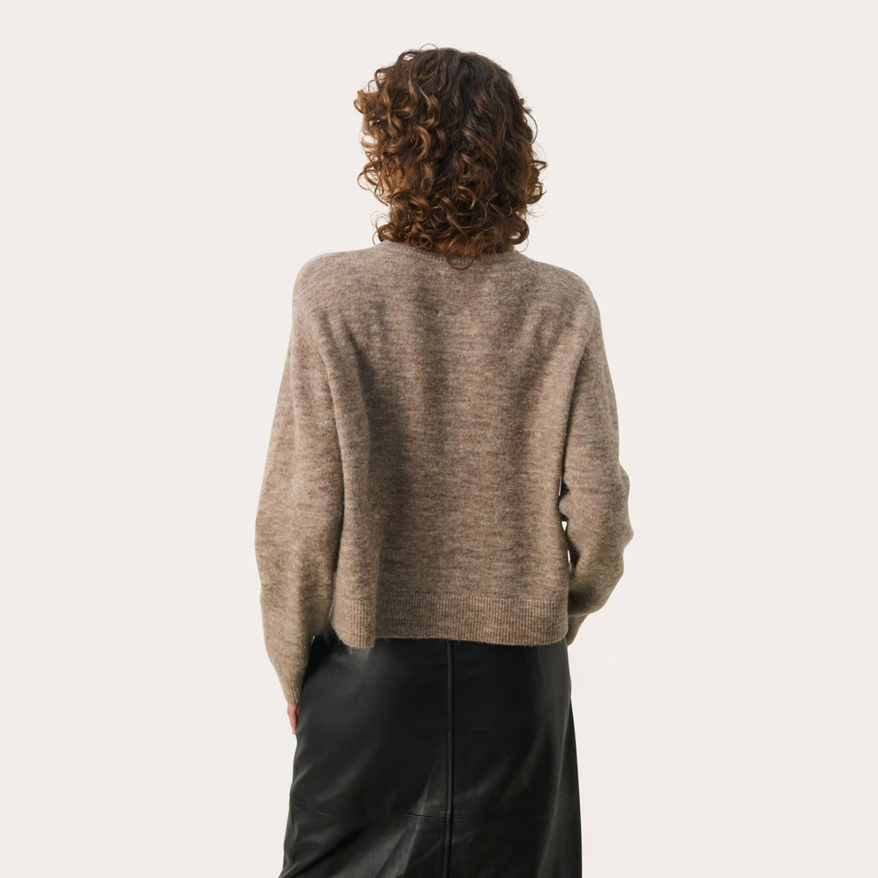 Part Two W LinikaPW Cardigan Mink Melange