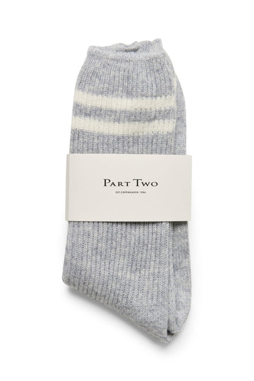 Part Two W DorinPW SO Grey Melange Stripe