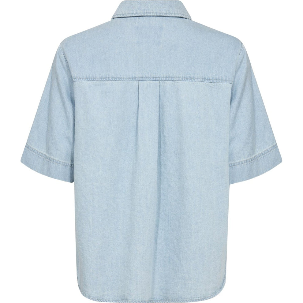 Part Two NiclaPW SH Shirt Whiteish Blue Denim